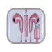 Fone Tipo C C/mic Intra-auricular Tiny Rosa Metalico Fn209