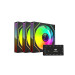 Kit 3 Fans F9-l650bkrgb Argb 120x25mm C/ Controlador