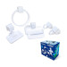 Kit Acessorios para Banheiro Caribe Branco 