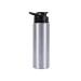 Squeeze Aluminio Prata C/tampa Preta 750ml P/sublimacao