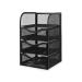 Gaveteiro de Mesa Aramado Preto