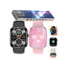 Relogio Smart Watch X Amoled 2 Pulseiras Rose