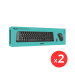 KIT 2 UND DO KIT TECLADO E MOUSE USB S/ FIO MK220 - LOGITECH