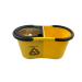 Balde Mop Rotatório 2 Águas Amarelo Cesto Inox + 2 Refis - Perfect Pro 973859