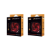 Cooler Fan F10 120mm C/ 4 Leds - Vermelho - 2 Und