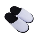 Pantufa Branca C/sola Preta Gg P/sublimacao