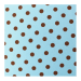 Eva Estampado 40x50 Poa Azul e Marrom