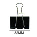 Prendedor de Papel 32mm Preto Brw