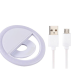 Ring Light Portatil Branco Led 8,5cm Clipe Celular