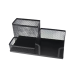 Porta Caneta/lapis/treco 3x1 Aramado Quadrado Preto