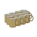 Caneca Cerâmica Metalizada Dourada 325ml P/sublimação Metalnox