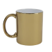 Caneca Cerâmica Metalizada Dourada 325ml P/sublimação Metalnox