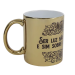Caneca Cerâmica Metalizada Dourada 325ml P/sublimação Metalnox