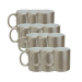 CANECA CERÂMICA PEROLIZADO CHAMPAGNE 300ML P/SUBLIMAÇÃO METALNOX