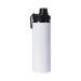 Squeeze Aluminio Branca C/tampa Preta Rosca 750ml P/sublimacao