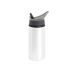 Squeeze Aluminio Branca Sport C/bico Retratil 600ml P/sublimacao