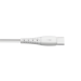 Carregador Parede 2 Usb 12w 2,4a C/ Cabo Usb C Branco Cm-109